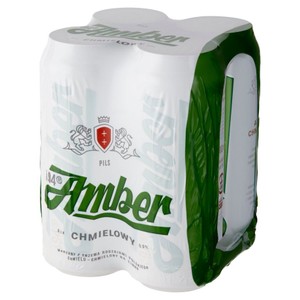 Piwo chmielowe alk.5% obj. Amber 4 x 500 ml