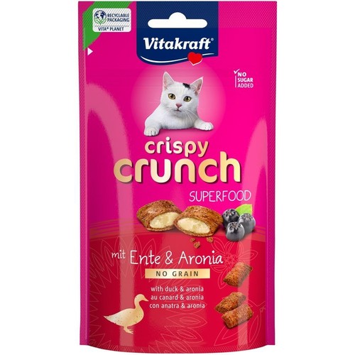 Chrupiąca przekąska dla kotów kaczka z aronią Vitakraft 60 g