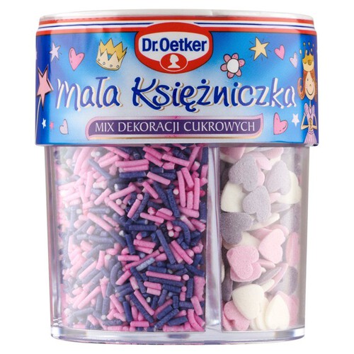 Mix dekoracyjny Mała Księżniczka - dekoracje cukrowe Dr. Oetker 78 g