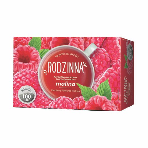 Hebrata malinowa 100x2 g Rodzinna 100 saszetek