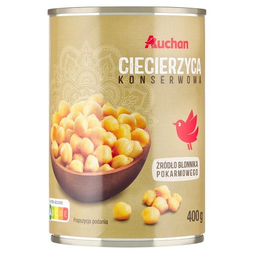 Ciecierzyca konserwowa Auchan 400 g