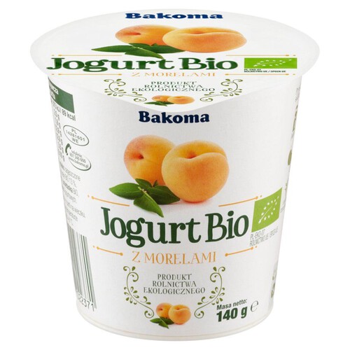 BIO jogurt z morelami Bakoma 140 g