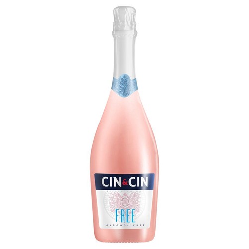 Wino bezalkoholowe musujące różowe Free alk. 0.0% obj. Cin&Cin 750 ml