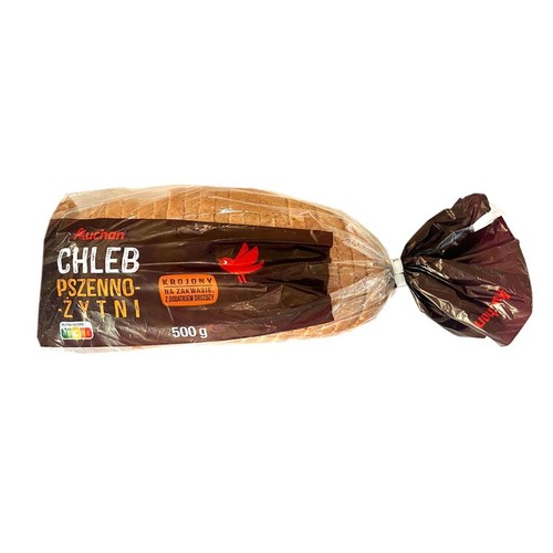 Chleb pszenno-żytni Auchan 500 g