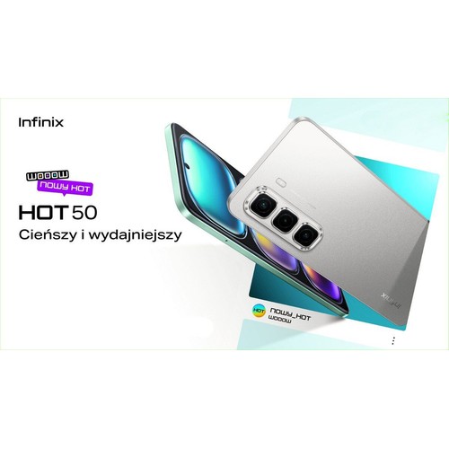 Smartfon Hot 50 8/128GB czarny Infinix 1 sztuka