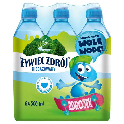 Woda niegazowana Zdrojek Żywiec Zdrój 6 x 0,5 l