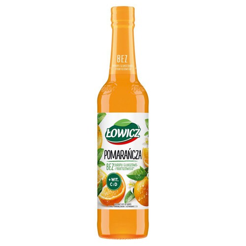 Syrop o smaku pomarańczy z witaminami C i D Łowicz 400 ml