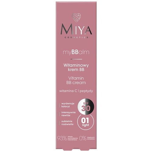 Witaminowy krem BB SPF30 light Miya 30 ml