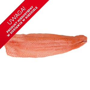 Łosoś norweski świeży płat ze skórą Mój targ ryb na wagę ok. 500 g