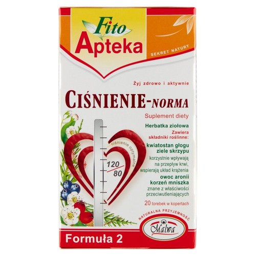 Herbata ziołowa na ciśnienie Fito Apteka 20 torebek