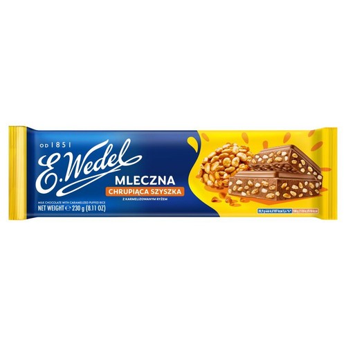 Czekolada mleczna Chrupiąca Szyszka E.Wedel 230 g
