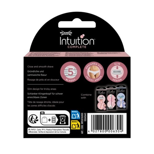 Wkład do maszynki dla pań Intuition Complete Wilkinson Sword 3 sztuki