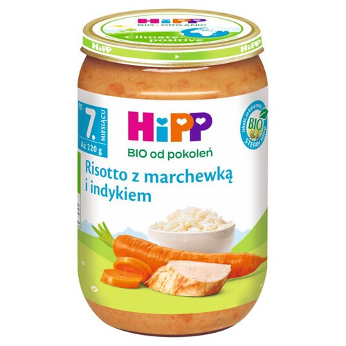 Risotto z marchewką i indykiem HiPP 220 g