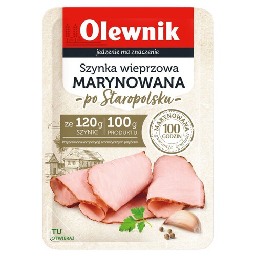 Szynka wieprzowa marynowana po staropolsku Olewnik 90 g