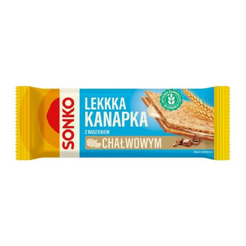 Lekkka kanapka z nadzieniem chałwowym   Sonko 30 g