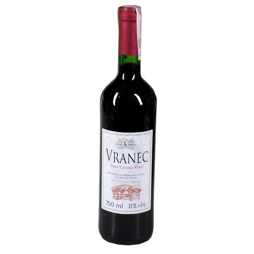 Wino czerwone wytrawne Vranec 750 ml