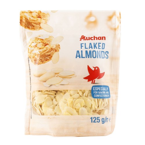Migdały blanszowane w płatkach Auchan 125 g