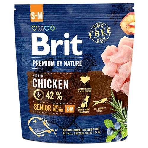 Karma mokra dla psów z kurczakiem Brit 1 kg