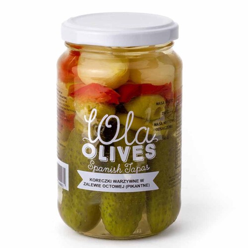 Koreczki warzywne pikantne w zalewie octowej Lola Olives 160 g