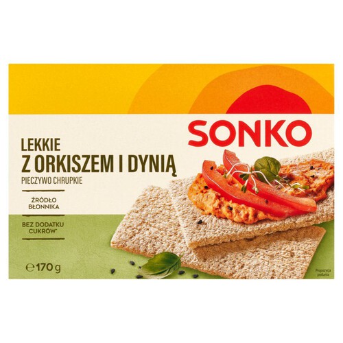 Pieczywo chrupkie Lekki z orkiszem i dynią Sonko 170 g