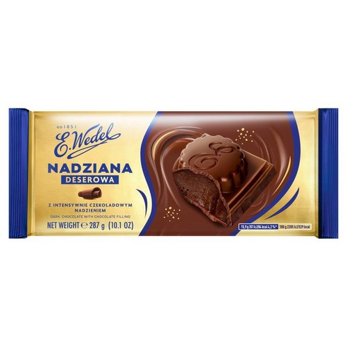 Czekolada deserowa z intensywnie czekoladowym nadzieniem E.Wedel 287 g