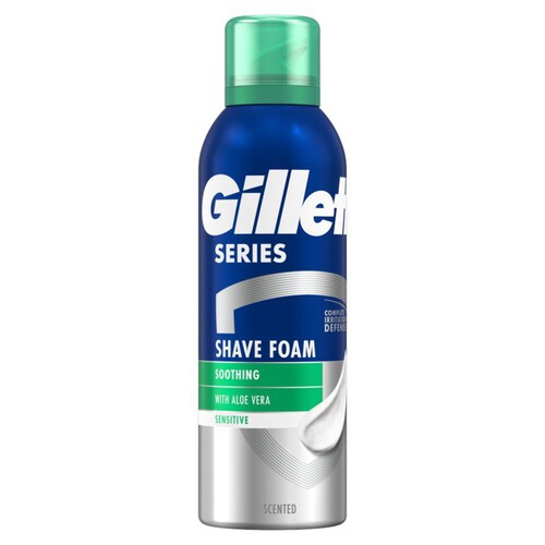 Pianka do golenia Sensitive Skin Series z aloesem Gillette 200 ml