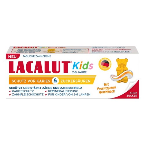 Pasta do zębów dla dzieci 2-6 lat LACALUT 55 ml