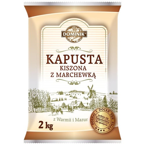 Kapusta kiszona z marchewką  Dominik 2 kg