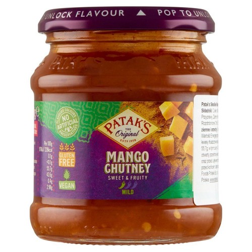 Słodki chutney z mango Patak's 340 g
