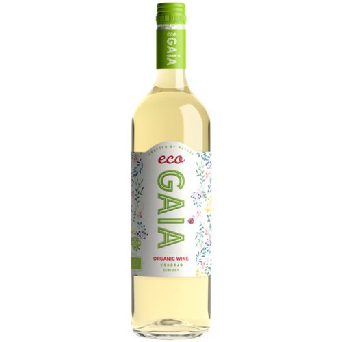 BIO Wino białe półwytrawne  ecoGaia 750 ml