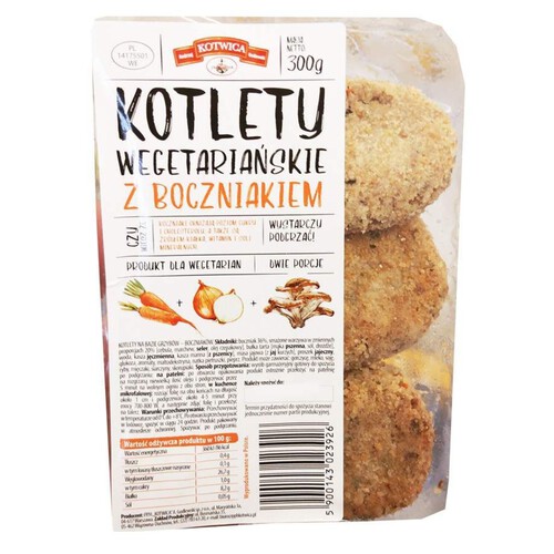 Wegetariańskie kotlety z boczniakiem Kotwica 300 g