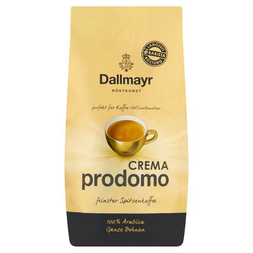 Kawa Dallmayr Crema prodomo, ziarna 100% Arabica. Doskonała do ekspresów.