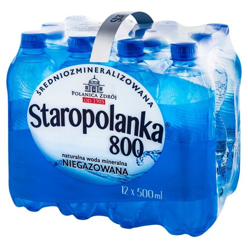 Woda mineralna niegazowana  Staropolanka 12 x 500 ml