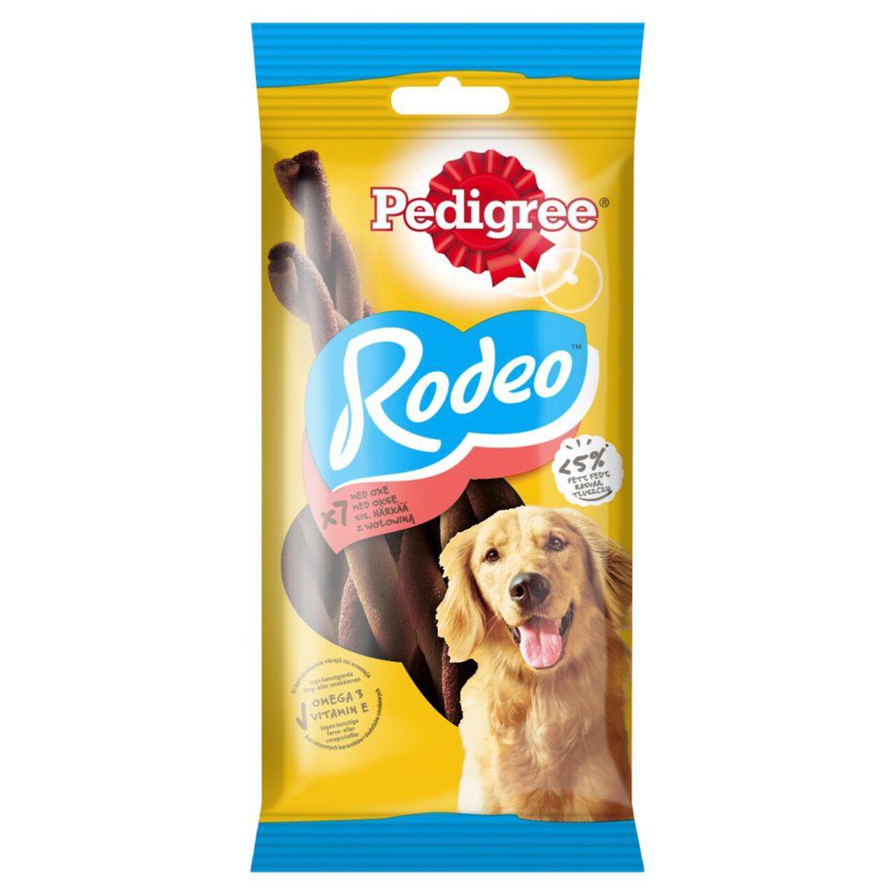 Przekąska dla psa z wołowiną Rodeo Pedigree 122 g
