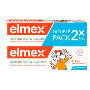 Pasta do zębów dla dzieci od 1 ząbka duo Elmex 2 x 50 ml