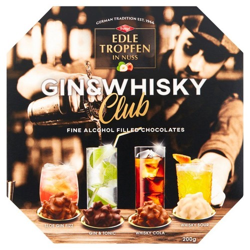Praliny Gin & Whisky Edle Tropfen 200 g