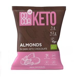 BIO KETO Migdały w czekoladzie z olejem MCT bez dodatku cukru Cocoa 70 g