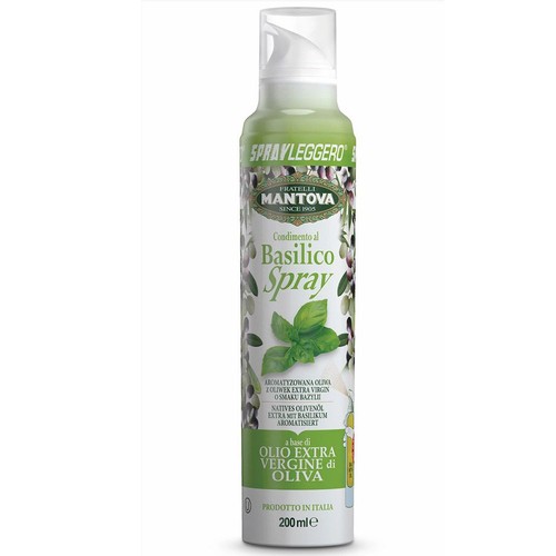 Spray Leggero Oliwa ex virgin o smaku bazylii Fratelli Mantova 200 ml