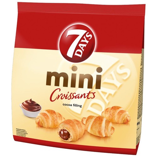 Mini croissants z nadzieniem kakaowym  7 Days 300 g