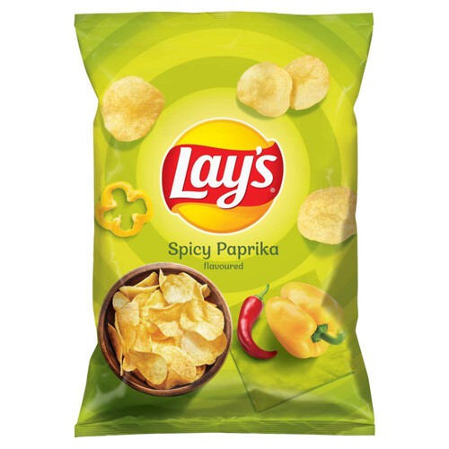 Chipsy ziemniaczane o smaku pikantnej papryki Lays 130 g