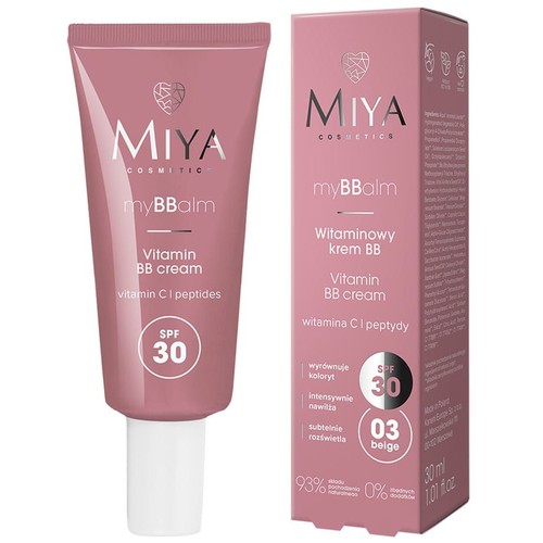 Witaminowy krem BB SPF30 beige Miya 30 ml
