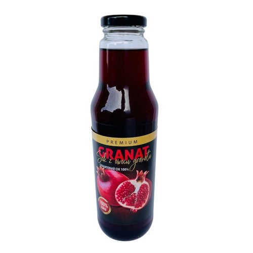 Sok z owocu granatu 100% Premium 750 ml