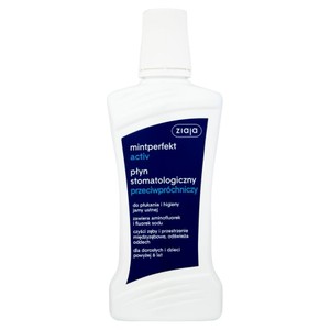 Płyn stomatologiczny przeciwpróchniczy Mintperfekt Activ ZIAJA 500 ml