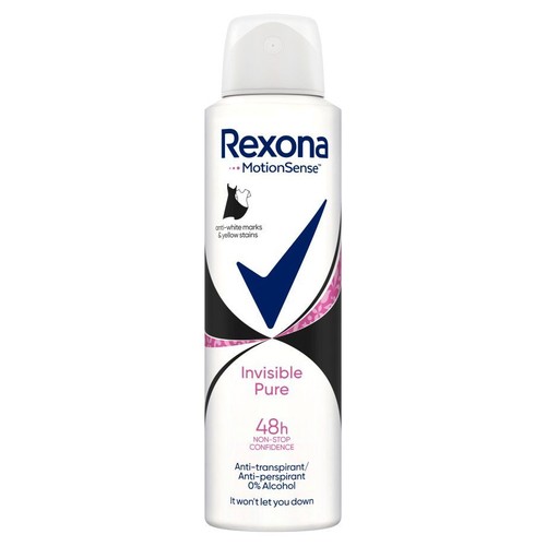 Antyperspirant w sprayu Invisible Pure Rexona 150 ml