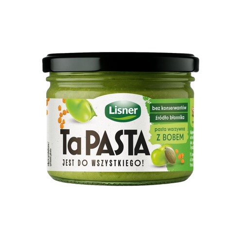 Pasta warzywna z bobem Lisner 180 g