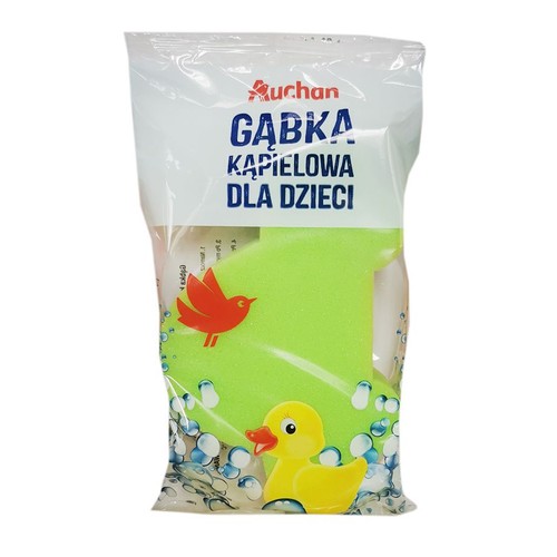 Gąbka kąpielowa dla dzieci Auchan 1 sztuka
