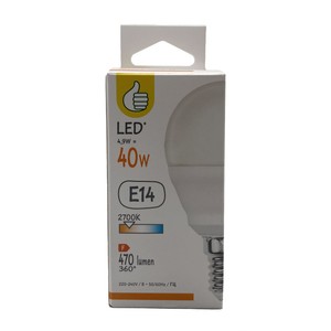 Żarówka LED E14 40W standard ciepła Auchan 1 sztuka