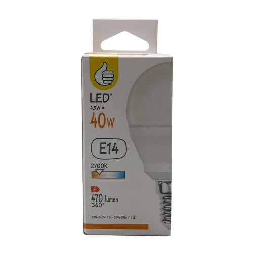 Żarówka LED E14 40W standard ciepła Auchan 1 sztuka