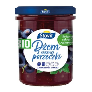 BIO Dżem z czarnej porzeczki   Stovit 200 g