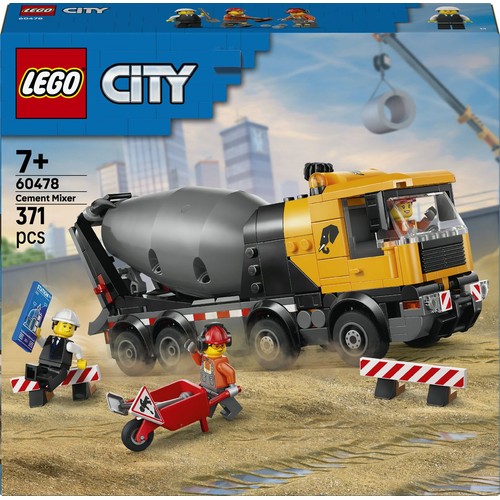 City Betoniarka 60478, zabawka konstrukcyjna dla dzieci LEGO 1 sztuka